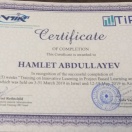 Robotexnika  üzrə beynəlxalq sertifikat