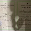 Azerbaycan Diller Universiteti ( Bakalavr diplomu )