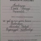 Bakalavr diplomu