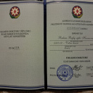 Tarix üzrə fəlsəfə doktoru diplomu