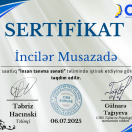 İNSAN TANIMA SƏNƏTİ üzrə sertifikat