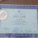 Диплом и медаль моего ученика Эльдара Исмаилова.