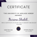 Şagirdlərlə işləmək icazəsi / Fərqlənmə diplomu