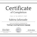 Rus dili müəllimliyi