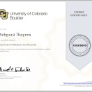 Colorado universetinin(Abş) rəsmi sertifikatı