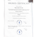 Degree Certificate