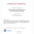 Erasmus+ Training Course ''Developing Entrepreneurship with the Mentoring Network'' Gaziantep,Turkiye