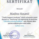 “Təhsildə Psixoloji Xidmət”-təliminin sertifikatı