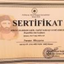Məruzə serifikatı-Elmi konfrans