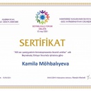 Dünya Məktəbi/Beynəlxalq Forum sertifkat