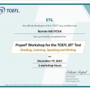 Propell workshop for the TOEFL İBT test