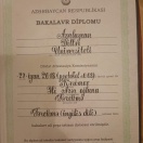 Bakalavr Diplomu (Tərcüməçi )