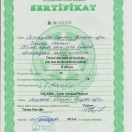 İxtisasartırma təhsili haq.I(birinci) dərəcəli sertifikat. Təhsil Naz.2012