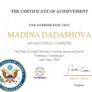 ABŞ səfirliyi təsdiqli onlayn tədris üzrə təlim sertifikatı