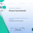 Certification for MYP teachers - Certified MB Educator