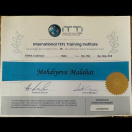 Certificate of İnternational TEFL training institute