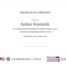 English for Academic purposes