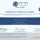 Certificate of Advanced High Level English C1