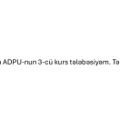 Hələ təhsil alıram (3-cü kurs)