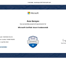 Azure Fundamentals Certificate