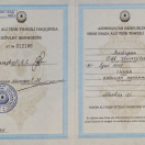 Həkim diplomu.