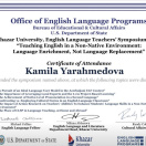Khazar University, English Language Teachers' Symposium 2025 