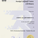 Tefl Certificate