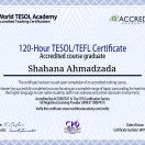 120-Hour Accredited TESOL/TEFL Certificate – World TESOL Academy