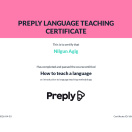 PREPLY Language Teaching Certificate