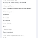Filologiya (Azərbaycan dili və ədəbiyyat müəllimi)